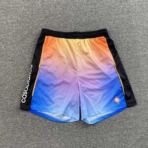 Casablanca Drawstring Elastic Waist Football Shorts